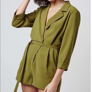 Topshop Military Green Romper